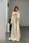 Mutedance 24 Spring/Summer Wide Shoulder Dress Series Silk MD-MD24SS46-LUO Nude PM116